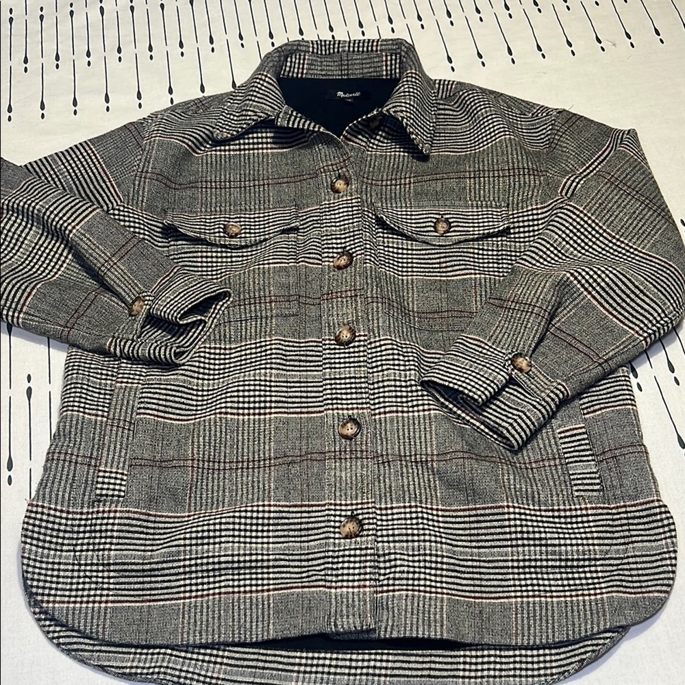 Madewell Plaid Shacket.  Size XS